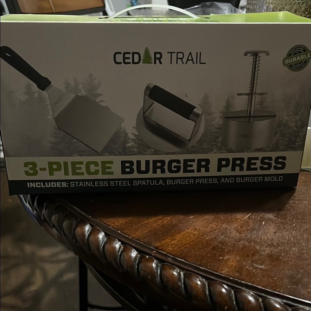 Cedar Trail 3-Piece Burger Press Kit